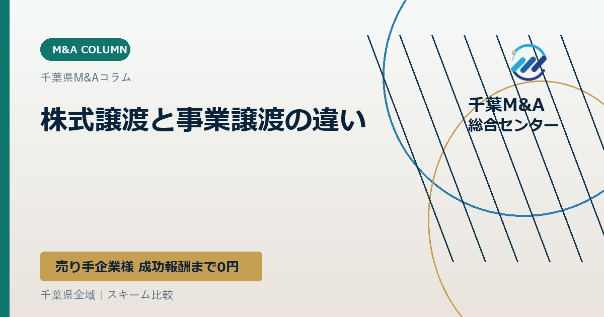 株式譲渡と事業譲渡の違い