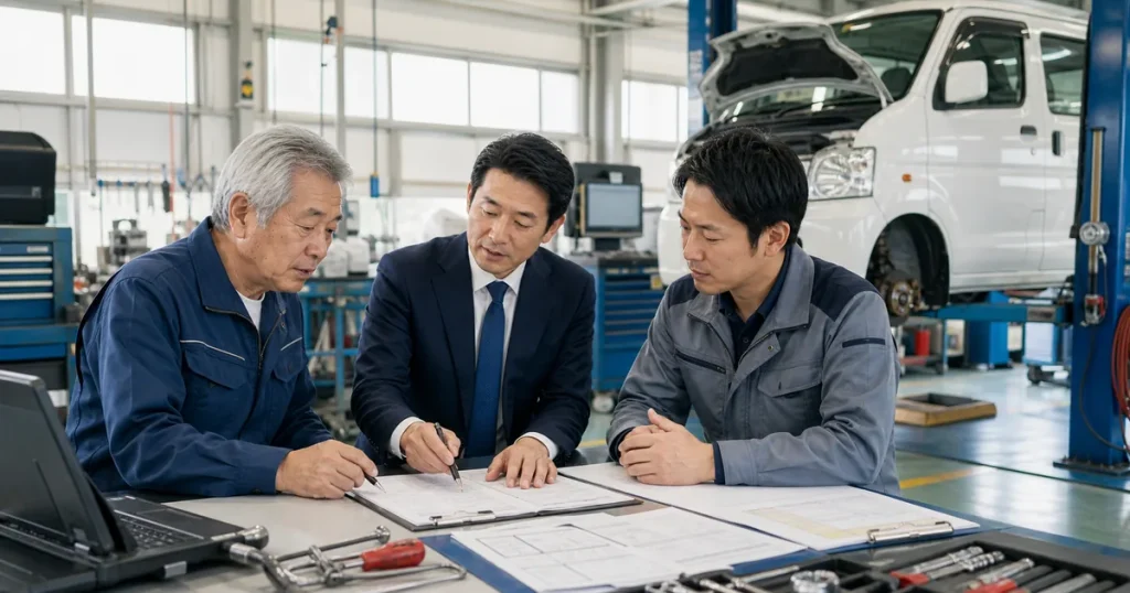 千葉 自動車整備工場 M&Aの事業承継を相談する経営者とアドバイザー