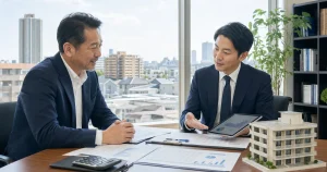 千葉 不動産管理会社 M&Aの事業承継を相談する経営者とアドバイザー