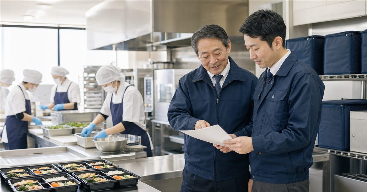 船橋市の給食・仕出し弁当会社M&Aで事業承継を話し合う経営者